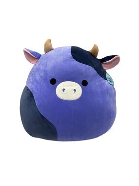 Squishmallows Purple and Navy Cow Plush - Ingred 24 inches New with Tags